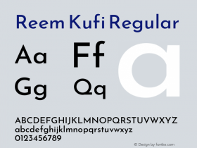 Reem Kufi Version 1.6图片样张