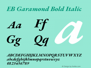 EB Garamond Bold Italic Version 1.001图片样张