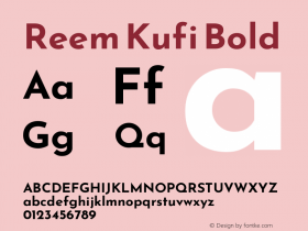 Reem Kufi Bold Version 1.6图片样张