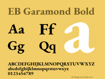 EB Garamond Bold Version 1.001图片样张