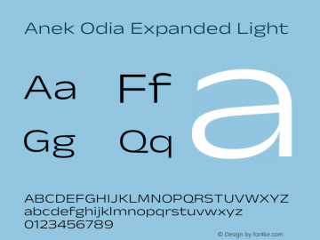 Anek Odia Expanded Light Version 1.003图片样张