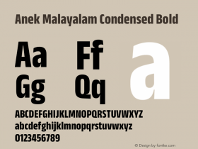 Anek Malayalam Condensed Bold Version 1.003图片样张