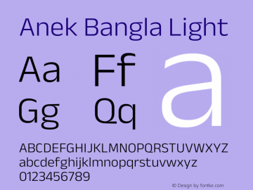 Anek Bangla Light Version 1.003图片样张