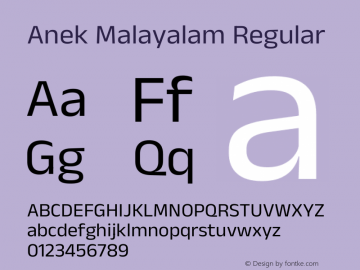 Anek Malayalam Regular Version 1.003图片样张