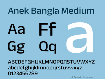 Anek Bangla Medium Version 1.003图片样张