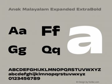 Anek Malayalam Expanded ExtraBold Version 1.003图片样张