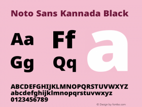 Noto Sans Kannada Black Version 2.005图片样张