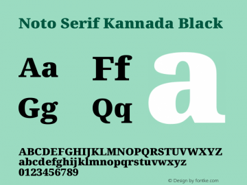 Noto Serif Kannada Black Version 2.005图片样张