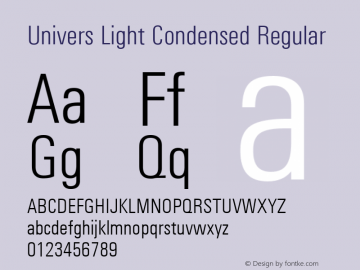 Univers Light Condensed Font,UniversLightCondensed-Regular Font|Univers Light Condensed Version 1.3 Font-TTF Font/Sans-serif Font-Fontke.com For Mobile