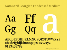 Noto Serif Georgian Condensed Medium Version 2.003图片样张