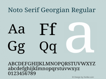 Noto Serif Georgian Regular Version 2.003图片样张