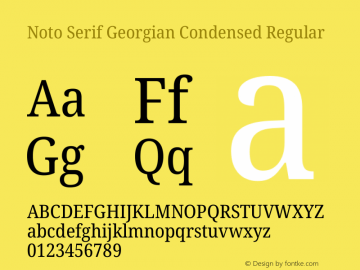 Noto Serif Georgian Condensed Regular Version 2.003图片样张