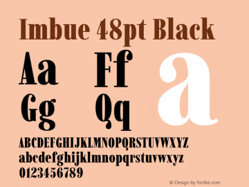 Imbue 48pt Black Version 1.102图片样张