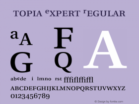 Utopia Expert Regular 001.002 Font Sample