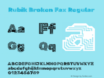 Rubik Broken Fax Regular Version 2.201图片样张