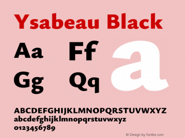 Ysabeau Black Version 2.002图片样张