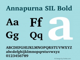 Annapurna SIL Bold Version 2.000图片样张