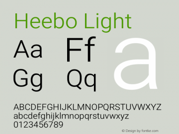 Heebo Light Version 3.100图片样张