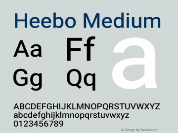 Heebo Medium Version 3.100图片样张