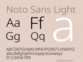 Noto Sans Light Version 2.013图片样张