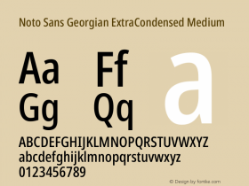 Noto Sans Georgian ExtraCondensed Medium Version 2.005图片样张