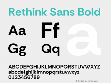 Rethink Sans Bold Version 1.001图片样张