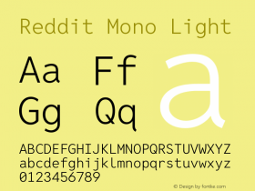 Reddit Mono Light Version 1.014图片样张
