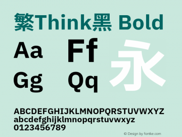 繁Think黑 Bold 图片样张