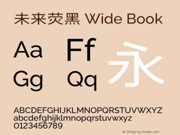 未来荧黑 Wide Book 图片样张