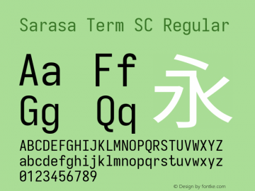 Sarasa Term SC 图片样张