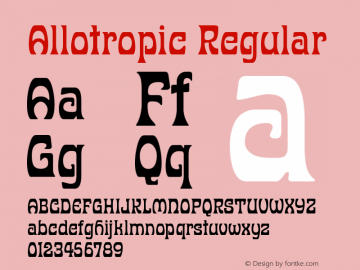 Allotropic-Regular Version 1.00图片样张