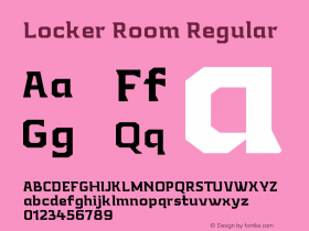 LockerRoom-Regular Version 1.00图片样张