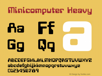 Minicomputer-Heavy Version 1.00图片样张