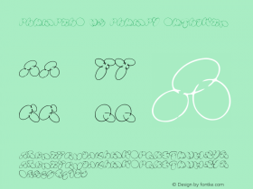 Plumpelo V2 Plumpy Outlined Version 1.005;Fontself Maker 3.5.7图片样张