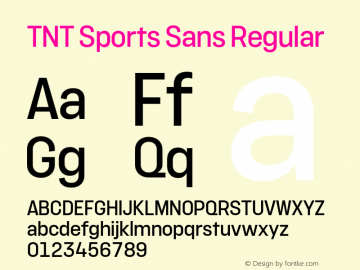 TNT Sports Sans Regular Version 2.000图片样张