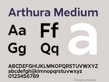 Arthura-Medium Version 1.000图片样张