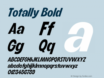 Totally Bold Version 1.000;Glyphs 3.1.2 (3151)图片样张