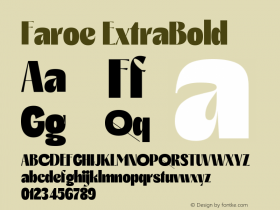 Faroe ExtraBold Version 1.000;Glyphs 3.1.2 (3151)图片样张