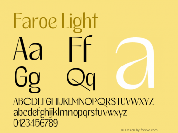 Faroe Light Version 1.000;FEAKit 1.0图片样张