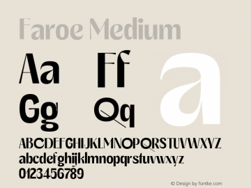 Faroe Medium Version 1.000;Glyphs 3.1.2 (3151)图片样张