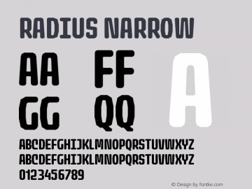 Radius-Narrow Version 1.000;FEAKit 1.0图片样张