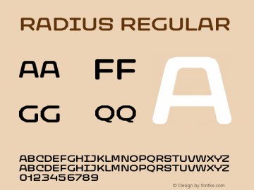 Radius-Regular Version 1.000;FEAKit 1.0图片样张