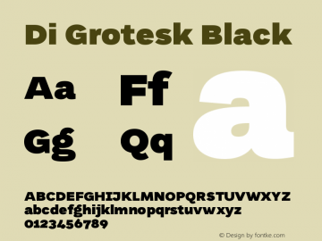 DiGrotesk-Black Version 1.001;PS 001.001;hotconv 1.0.88;makeotf.lib2.5.64775图片样张