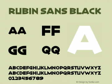 RubinSans-Black Version 1.000;Glyphs 3.1.2 (3150)图片样张