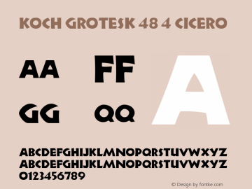 KochGrotesk-484Cicero Version 1.0图片样张