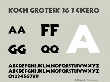 KochGrotesk-363Cicero Version 1.0图片样张