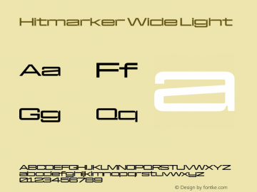 Hitmarker Wide Light Version 1.000图片样张