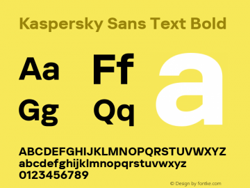 Kaspersky Sans Text Bold 1.000.25062021图片样张