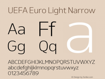 UEFA Euro Light Narrow Version 1.000;FEAKit 1.0图片样张