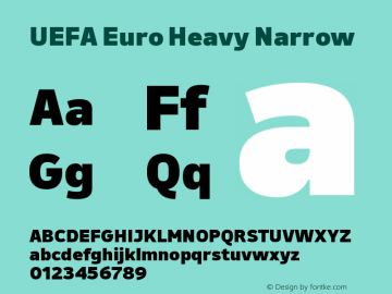 UEFA Euro Heavy Narrow Version 1.000;FEAKit 1.0图片样张